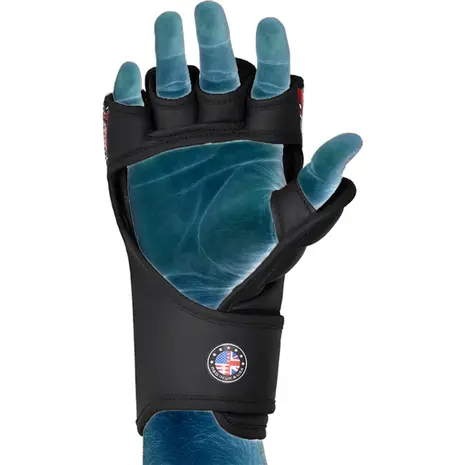 RDX Sports Grappling Gloves Aura F17 Zwart Met Rood