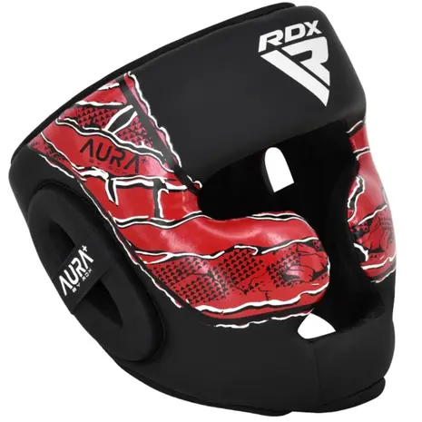 RDX Sports Hoofdbeschermer Aura F17 Zwart Met Rood