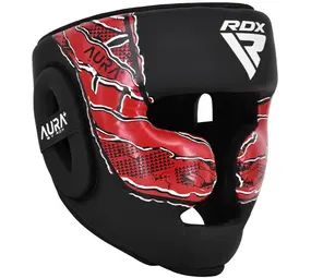 RDX Sports Hoofdbeschermer Aura F17 Zwart Met Rood
