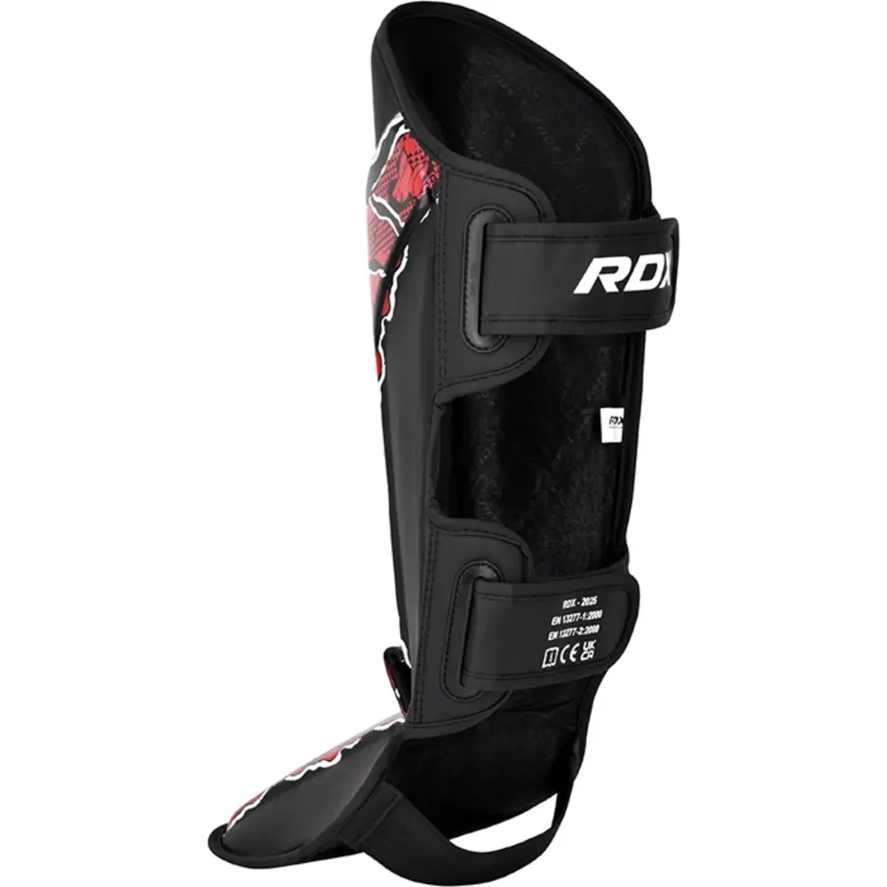 RDX Sports Scheen-Wreefbeschermer Aura F17 Zwart Met Rood