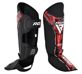 RDX Sports Scheen-Wreefbeschermer Aura F17 Zwart Met Rood