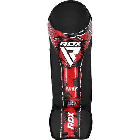 RDX Sports Scheen-Wreefbeschermer Aura F17 Zwart Met Rood