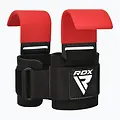 RDX Sports W5 Gel Lifting Hook Straps Met Grip Rood