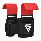 RDX Sports W5 Gel Lifting Hook Straps Met Grip Rood