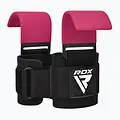 RDX Sports W5 Gel Lifting Hook Straps Met Grip Roze