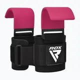 RDX Sports W5 Gel Lifting Hook Straps Met Grip Roze