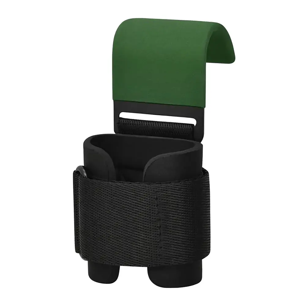 RDX Sports W5 Gel Lifting Hook Straps Plus Met Grip Groen