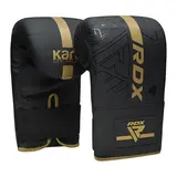 RDX Sports Boxing Bag Mitts F6 Matzwart Met Goud