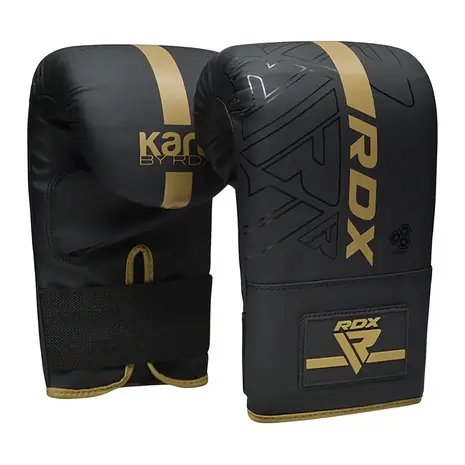 RDX Sports Boxing Bag Mitts F6 Matzwart Met Goud
