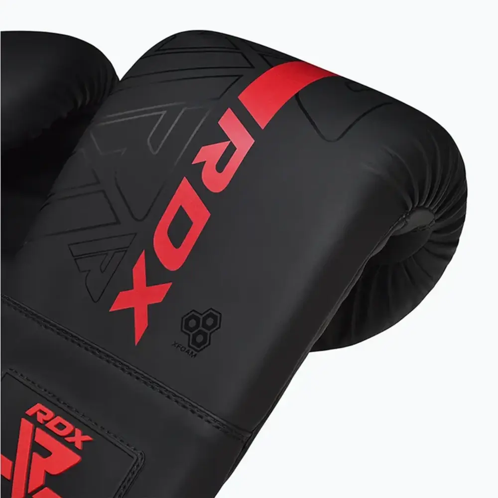 RDX Sports Boxing Bag Mitts F6 Matzwart Met Rood