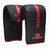 RDX Sports Boxing Bag Mitts F6 Matzwart Met Rood