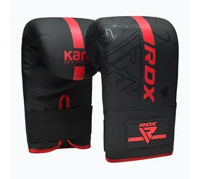 RDX Sports Boxing Bag Mitts F6 Matzwart Met Rood