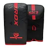 RDX Sports Boxing Bag Mitts F6 Matzwart Met Rood