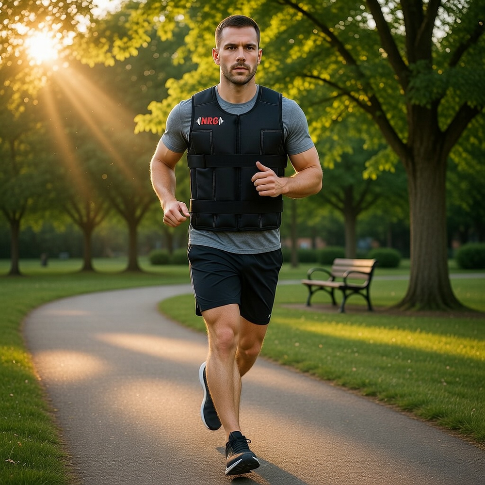 NRG fitness Gewichtsvest 18 kg - Verstelbaar