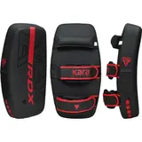 RDX Sports F6 Kara Thai Arm Pad Matzwart Met Rood