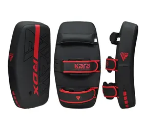 RDX Sports F6 Kara Thai Arm Pad Matzwart Met Rood