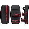 RDX Sports F6 Kara Thai Arm Pad Matzwart Met Rood