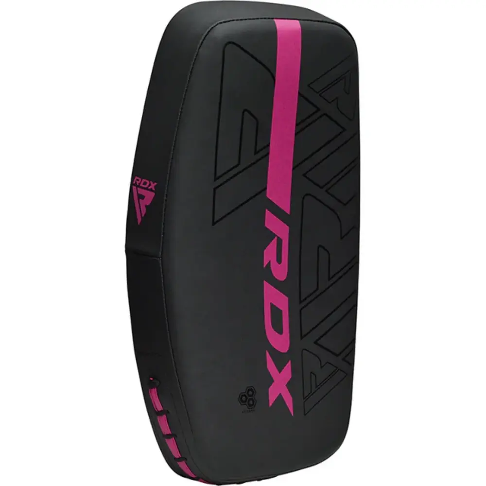 RDX Sports F6 Kara Thai Arm Pad Matzwart Met Roze RDX Sports F6 Kara Thai Arm Pad Matzwart Met Roze