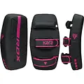 RDX Sports F6 Kara Thai Arm Pad Matzwart Met Roze RDX Sports F6 Kara Thai Arm Pad Matzwart Met Roze