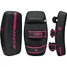 RDX Sports F6 Kara Thai Arm Pad Matzwart Met Roze RDX Sports F6 Kara Thai Arm Pad Matzwart Met Roze