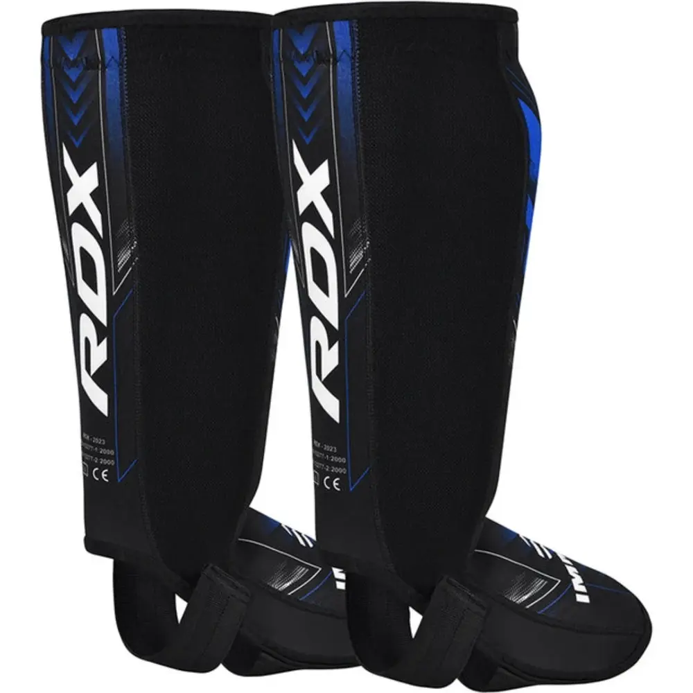 RDX Sports IMMAF Neopreen Scheenbeen-Wreefbeschermers Blauw