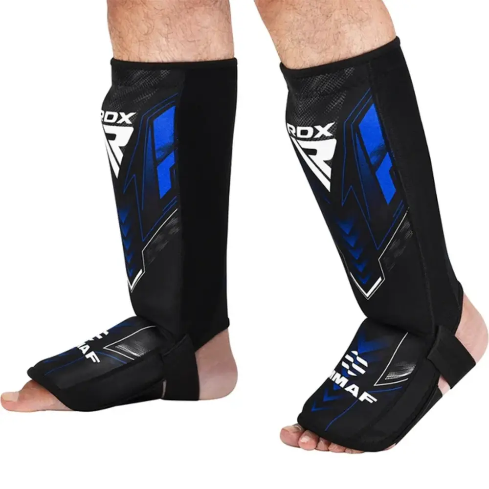 RDX Sports IMMAF Neopreen Scheenbeen-Wreefbeschermers Blauw