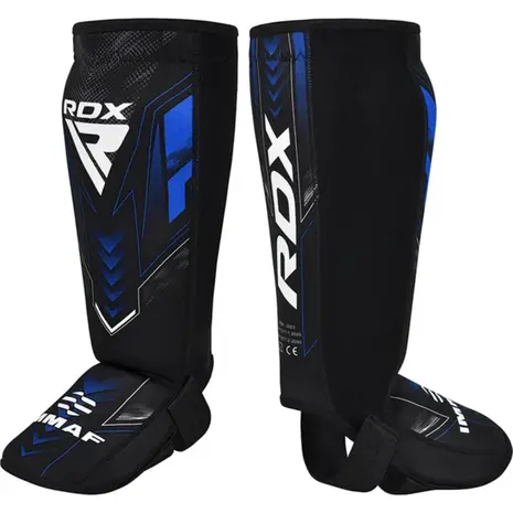 RDX Sports IMMAF Neopreen Scheenbeen-Wreefbeschermers Blauw