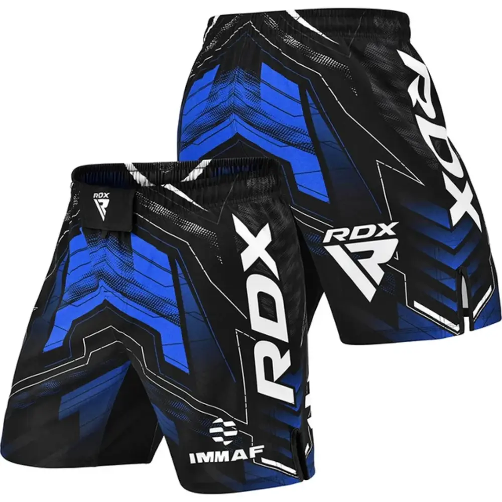 RDX Sports IMMAF MMA Fight & Training Shorts Blauw