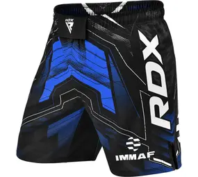 RDX Sports IMMAF MMA Fight & Training Shorts Blauw