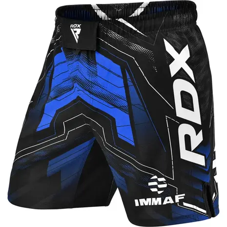 RDX Sports IMMAF MMA Fight & Training Shorts Blauw