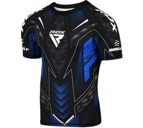 RDX Sports IMMAF Half Sleeve Compression Shirt Blauw