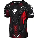RDX Sports IMMAF Half Sleeve Compression Shirt Rood RDX Sports IMMAF Half Sleeve Compression Shirt Rood