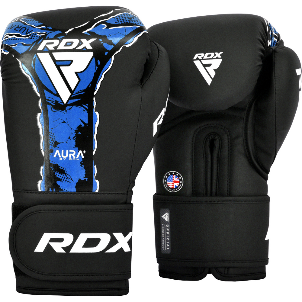 RDX Sports Bokshandschoen Aura F17 Zwart Blauw