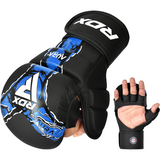 RDX Sports Grappling Handschoenen Shooter Aura F17 Zwart met Blauw RDX Sports Grappling Handschoenen Shooter Aura F17 Zwart met Blauw