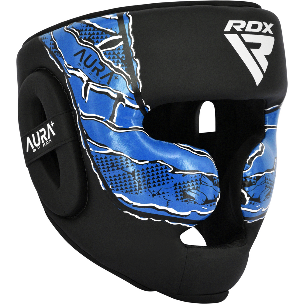 RDX Sports Hoofdbeschermer Aura F17 Zwart met Blauw