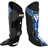 RDX Sports Scheen-Wreefbeschermer Aura F17 Zwart met Blauw RDX Sports Scheen-Wreefbeschermer Aura F17 Zwart met Blauw