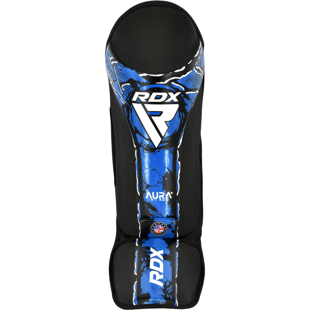 RDX Sports Scheen-Wreefbeschermer Aura F17 Zwart met Blauw
