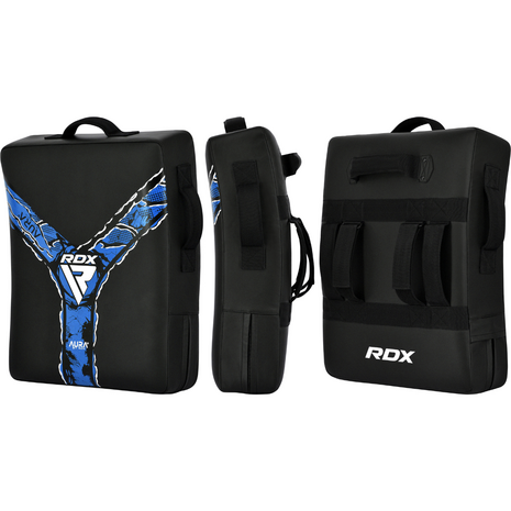 RDX Sports Kick Shield Aura F17 Zwart met Blauw RDX Sports Kick Shield Aura F17 Zwart met Blauw