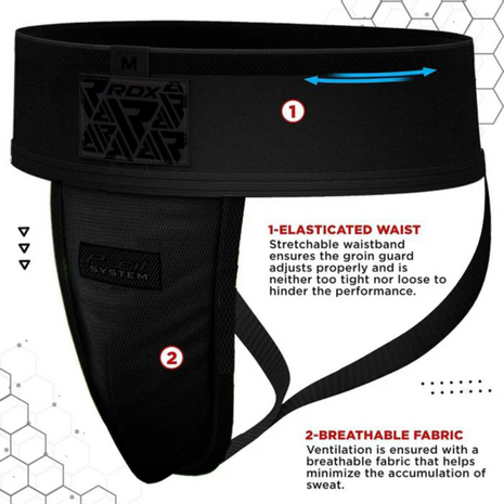 RDX Sports H1 Kruisbeschermer Volledig Zwart RDX Sports H1 Kruisbeschermer Volledig Zwart