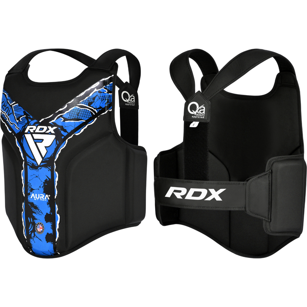 RDX Sports Borstbeschermer Aura F17 Zwart en Blauw