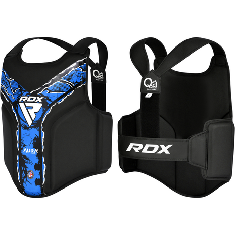 RDX Sports Borstbeschermer Aura F17 Zwart en Blauw