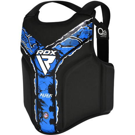 RDX Sports Borstbeschermer Aura F17 Zwart en Blauw