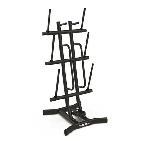 Toorx Professional RBP-B12 Body Pump set houderrek 12 plaatsen