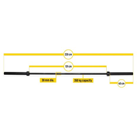 Body-Solid Olympische Halterstang 220 Cm Chroom Body-Solid Olympische Halterstang 220 Cm Chroom