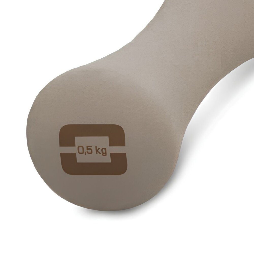 Liveness Neopreen yogahalter 0,5 kg Zand Liveness Neopreen yogahalter 0,5 kg Zand