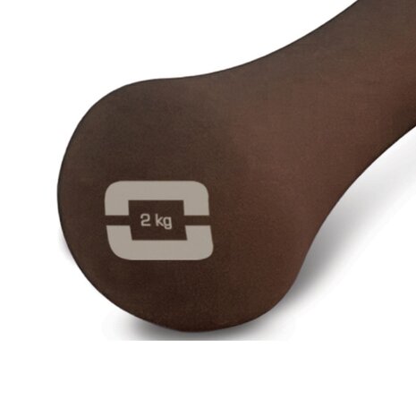 Liveness Neopreen yogahalter 2 kg Chocolade