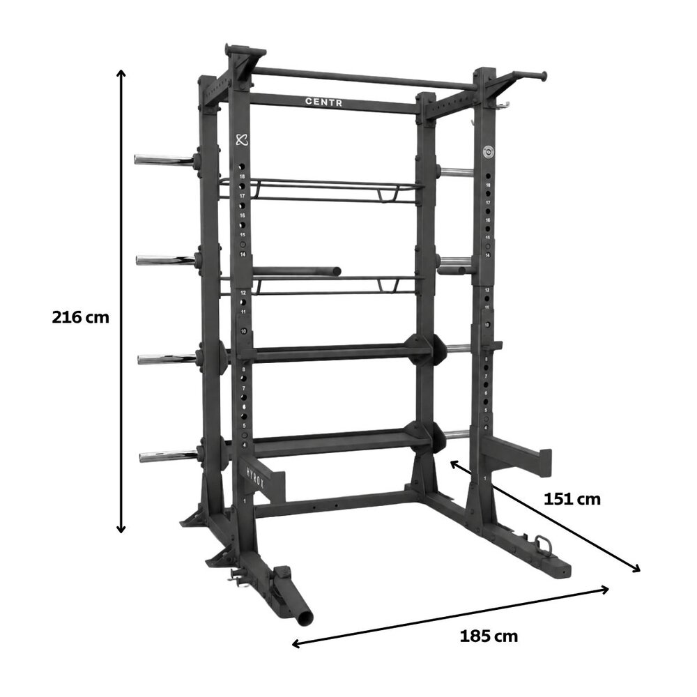 Centr x Hyrox Half Rack Compleet Pakket Centr x Hyrox Half Rack Compleet Pakket