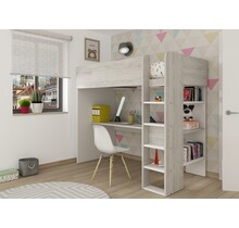 Jules Hoogslaper Basic - Wit & Grijs eiken