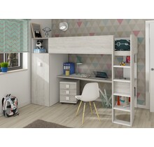 Jules Hoogslaper met kast - Grijs eiken