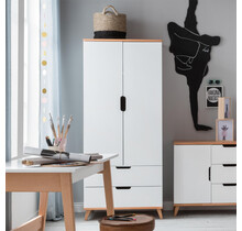 2-deurs kledingkast Color - Wit